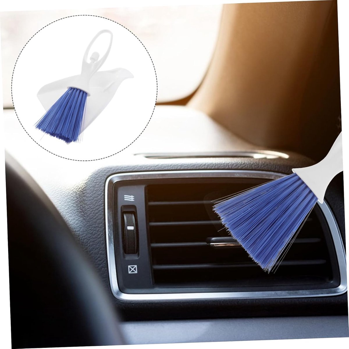 Auto Poetsborstel - Interieur Reiniger - Dashboard Reinigen - Zachte Borstelharen - 22 cm Lengte - Diverse Kleuren – foto 3