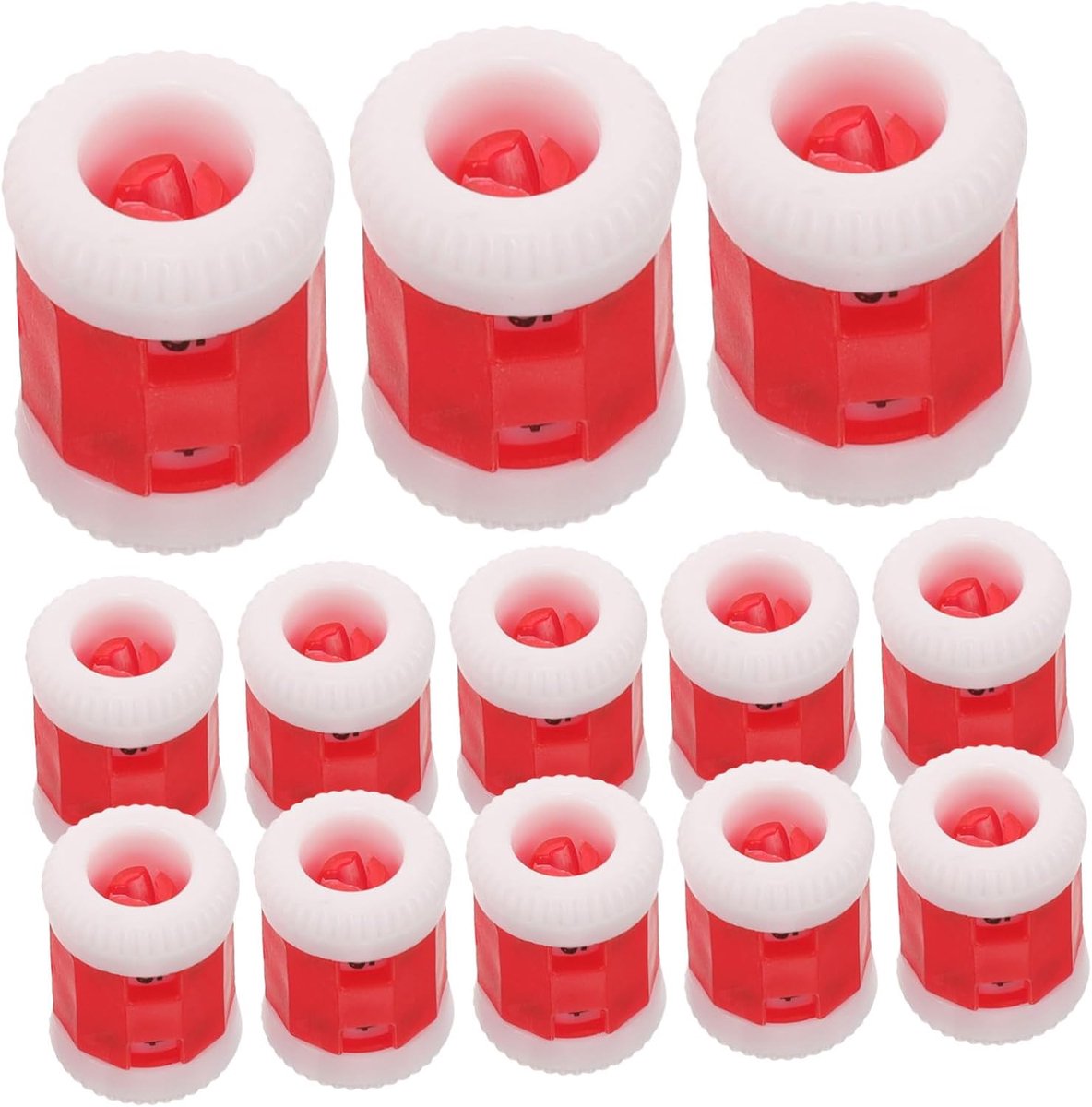 Breitellers - Rijentellers - Handwerken - Flexibele Markering - 60 Stuks - Rood