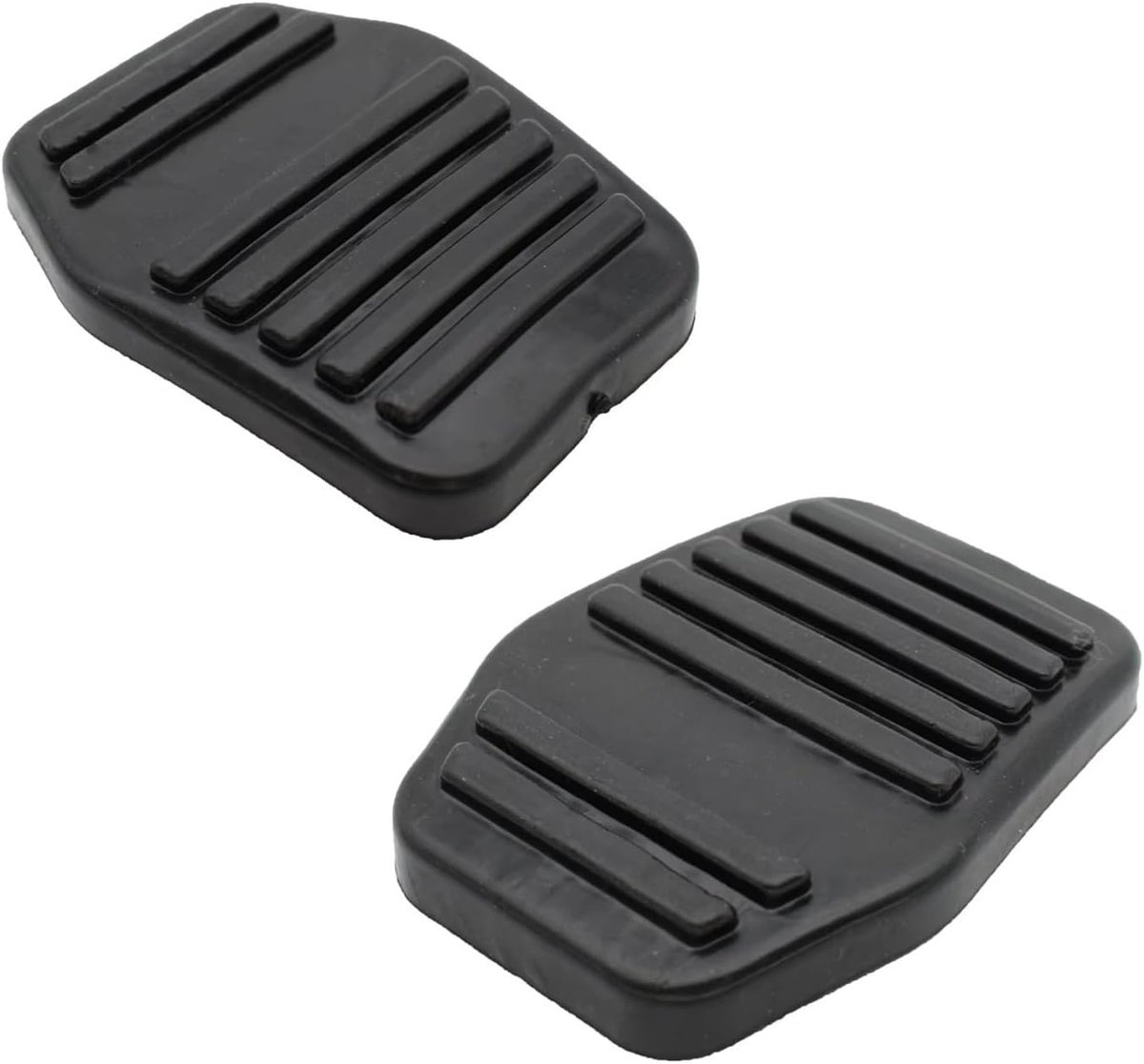 Pedaal Rubberen Afdekking - Rem Koppelingspedaal - Veiliger Rijden - Antislip Oppervlak - 2 Stuks - Zwart