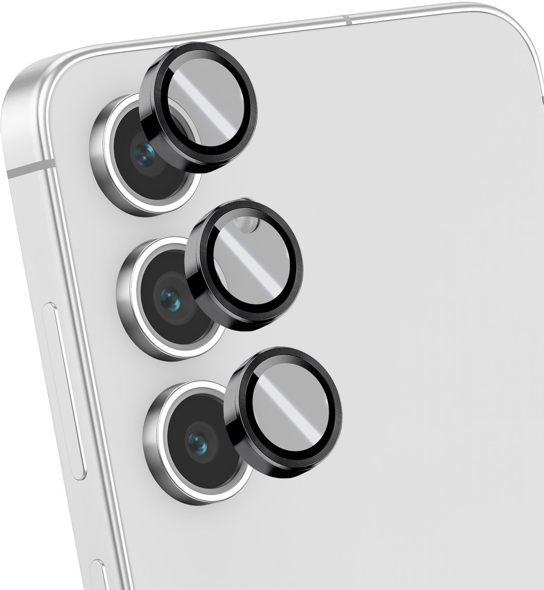 Blue Star, Lens Protector Geschikt Voor Galaxy S24 FE Applicator, Zwart / Transparant