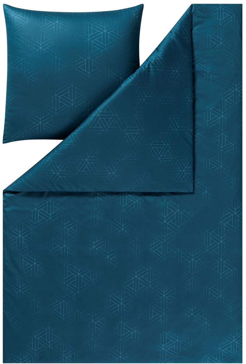 Estella Pippa - Dekbedovertrek - Mako-interlockjersey - 140 x 200 cm - 2-delig Petrol