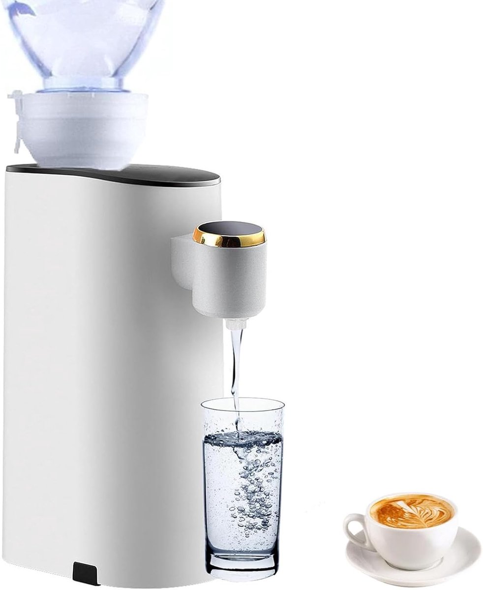 Heetwater Dispenser - Waterkoeler Desktop - Drinken Klaarmaken - 5 Temperatuur Instellingen - Compact Formaat - Wit
