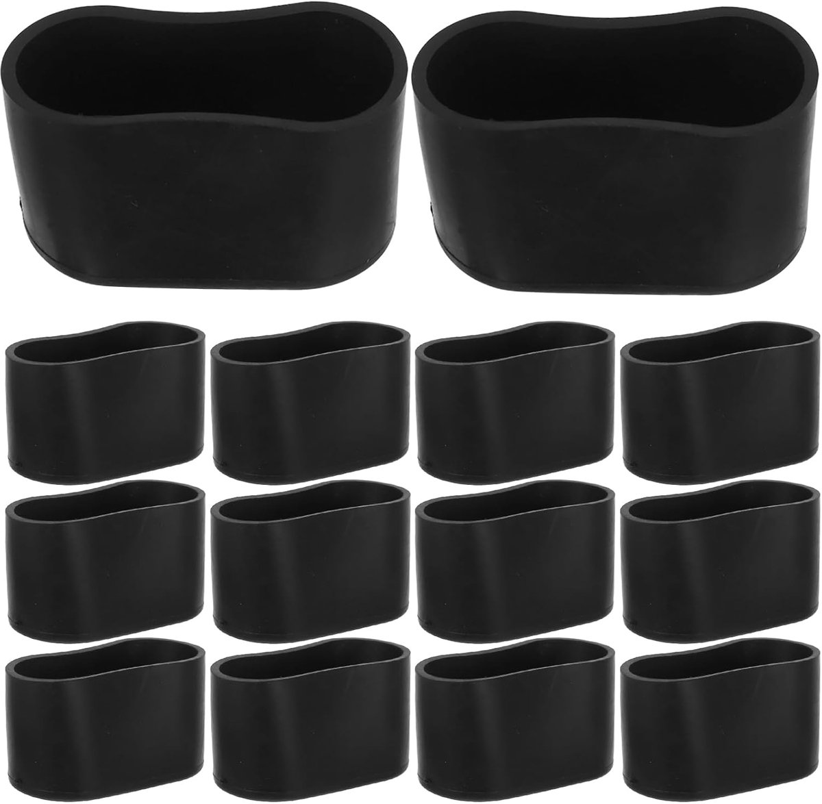 Stoelpootdoppen - Meubeldopjes Beschermers - Vloer Beschermen - Antislip PVC - 5 cm - Zwart