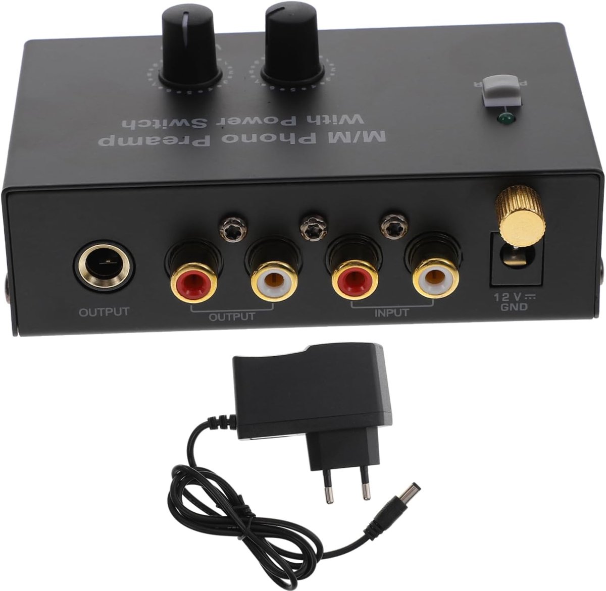 Phono Voorversterker - Platen Speler - Muziek Luisteren - Signaal Conversie - 3x5.7x3 cm - Zwart