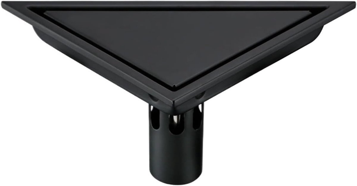 Afvoerrooster - Vloerafvoer zeef - Waterafvoer buiten - Antislip oppervlak - 10x10 mm - Mat zwart