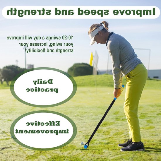 Golf Rope Swing Trainer, Rope Golf Trainingshulpmiddel met Opbergtas Multifunctionele Golf Training Rope Golf Geschenken Golf Rope Trainer voor Krachtbeheersing Fysieke Training van Merkloos — afbeelding 2