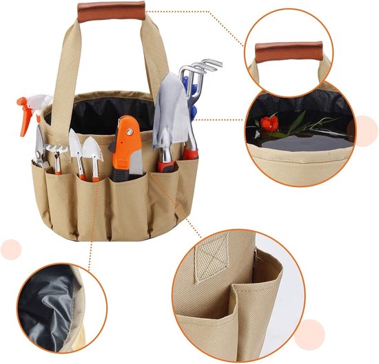 Tuingereedschap set - 10 delig - Tuinieren - Tuinset - Tuinonderhoud - Plantenschep - Tuinschep - Tuinhark - Bonsai Gereedschap Set - Bonsai boompje verzorgingskit - Tuingereedschap - schaar van Tuingereedschap. — afbeelding 3