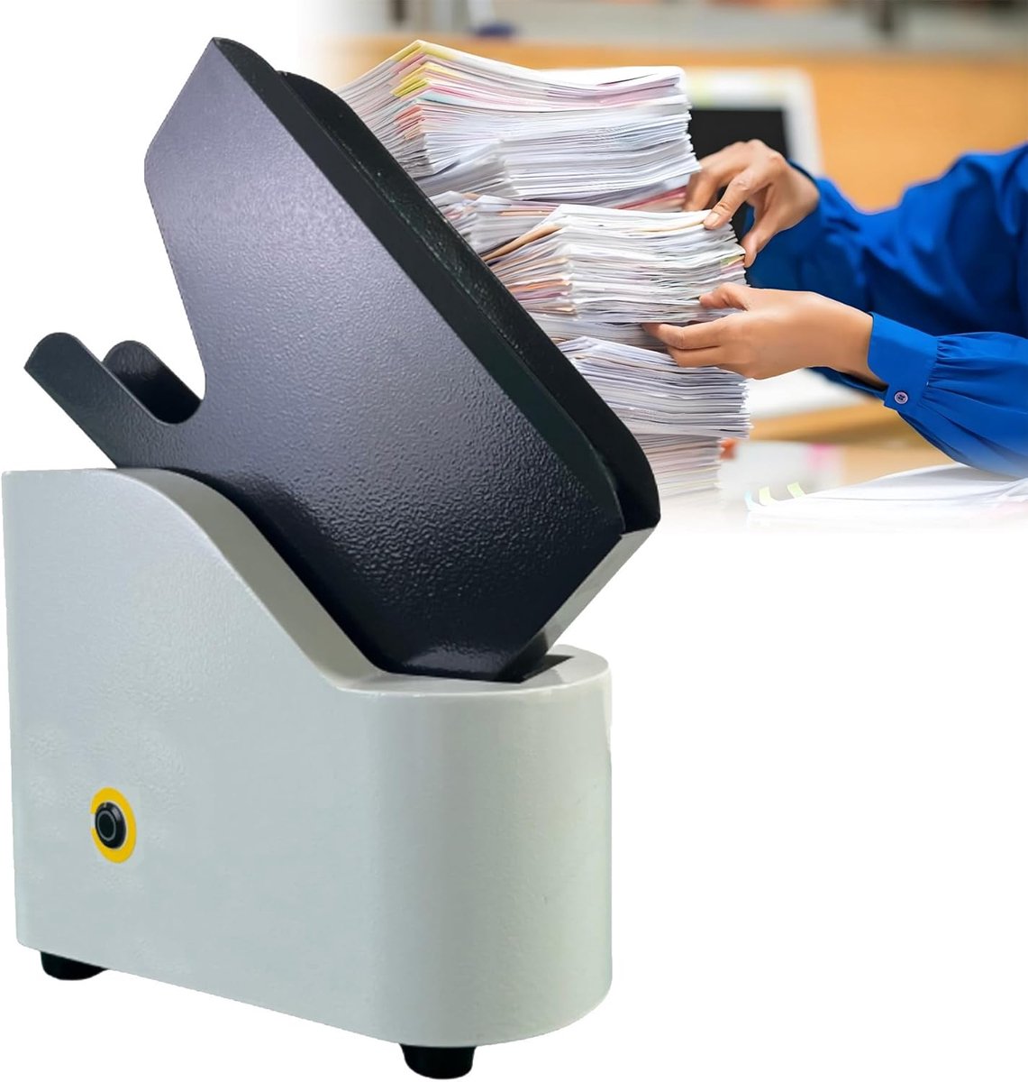 Papier Sorteerder - Papierlijner - Papier Snel Lijnen - Automatische Uitlijning - A4 tot A6 - Zwart