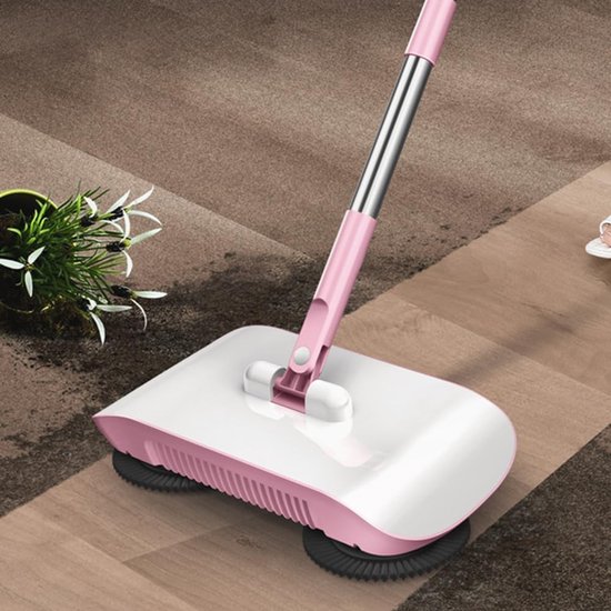 Veegmachine - Vloerreiniger - Huishoudelijk schoonmaken - 3-in-1 functie - 102 cm - Roze — afbeelding 5