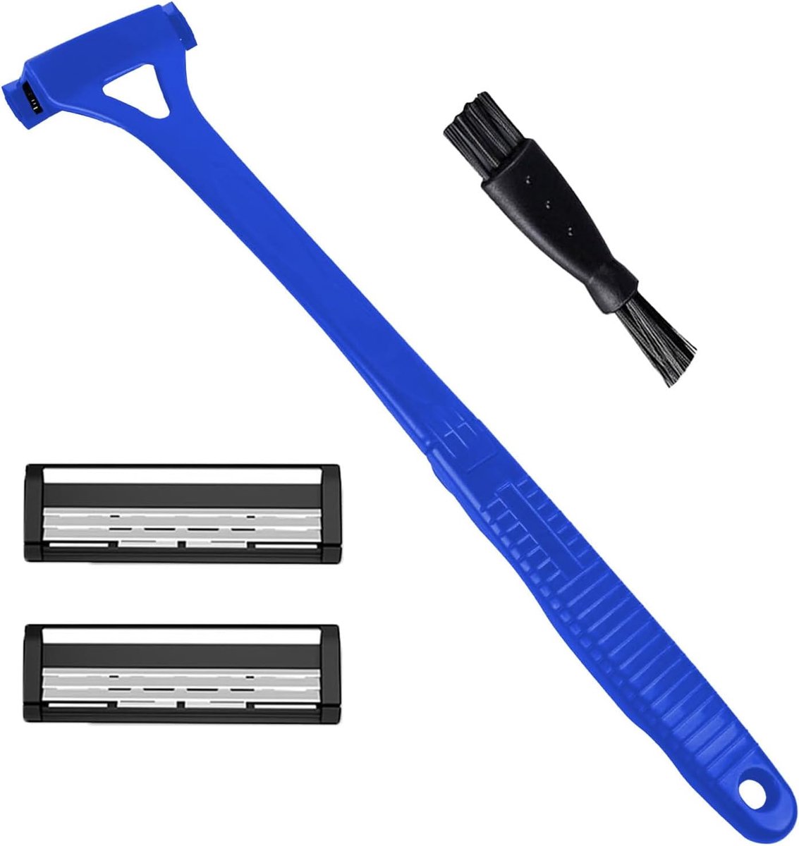 Lichaamsscheerapparaat - Rugtrimmer - Persoonlijke verzorging - Verstelbaar handvat - 45 cm uitgevouwen - Zwart