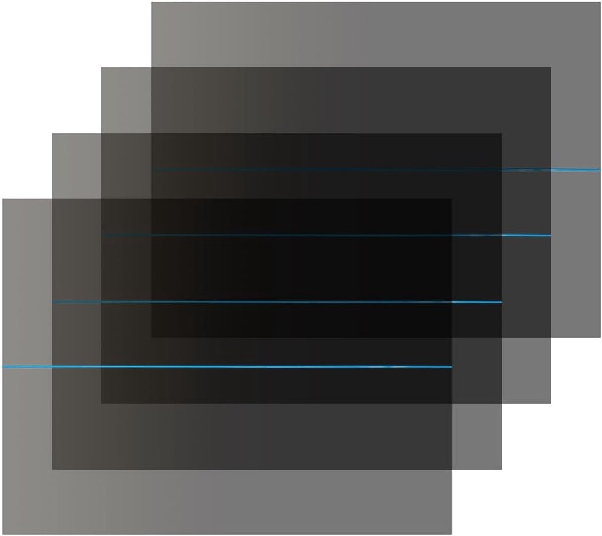 4 stuks zelfklevende gepolariseerde filmplaten 200 x 150 mm voor LCD-scherm, fotografie en cameralens reparatie