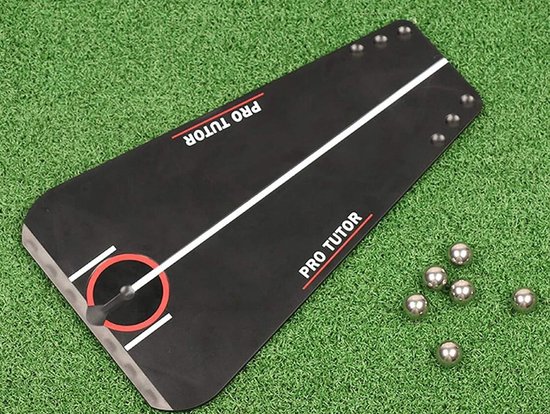Dailygoods- Golfputtingtrainer Stevig - Golfoefenapparaat - Trainingshulpmiddel Binnen/Buiten - Compact Formaat - Hoogwaardig Kunststof - 13 x 6,5 x 22 cm - Golftrainer van Dailygoods — afbeelding 4