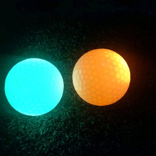 Allecto - Golfballen met LED-licht - Nachtpraktijk Golf Training - Zacht Schuim - Ideaal voor Binnen en Buiten - Golfaccessoires - Verlichtende Gol.. van Merkloos — afbeelding 3