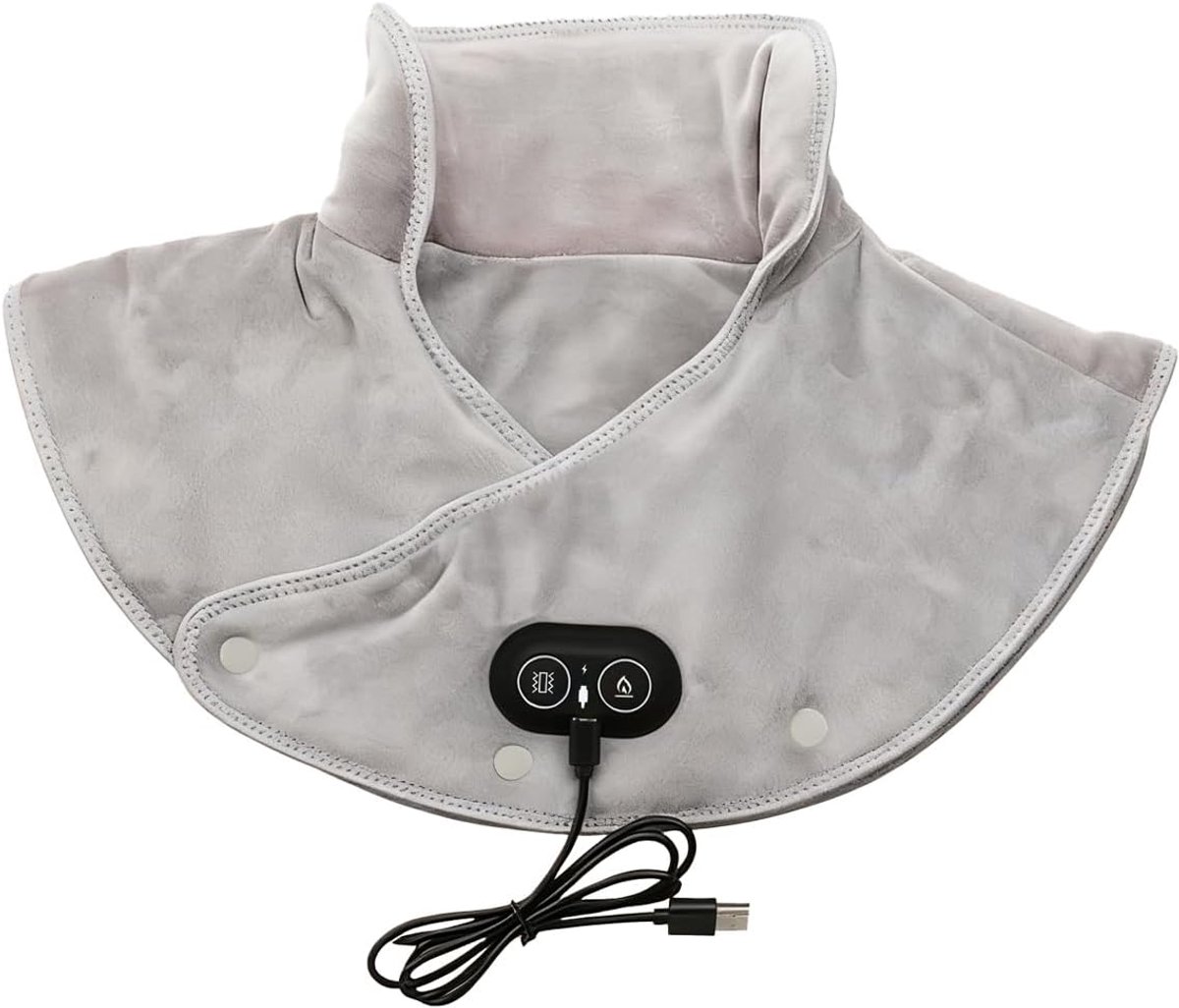 Nek en schouder kussen - Elektrische warmer - Spieren ontspannen - Automatische uitschakeling - 20.5 x 13.5 x 7.6 cm