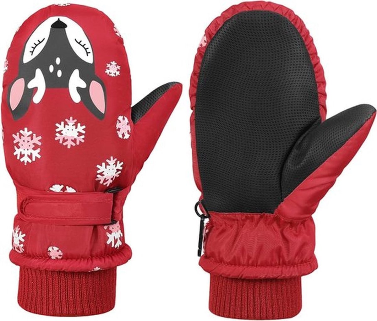 Thermische Kindermittens voor Skiën en Buitenactiviteiten, Winddicht en Warm, Geschikt voor Jongens en Meisjes