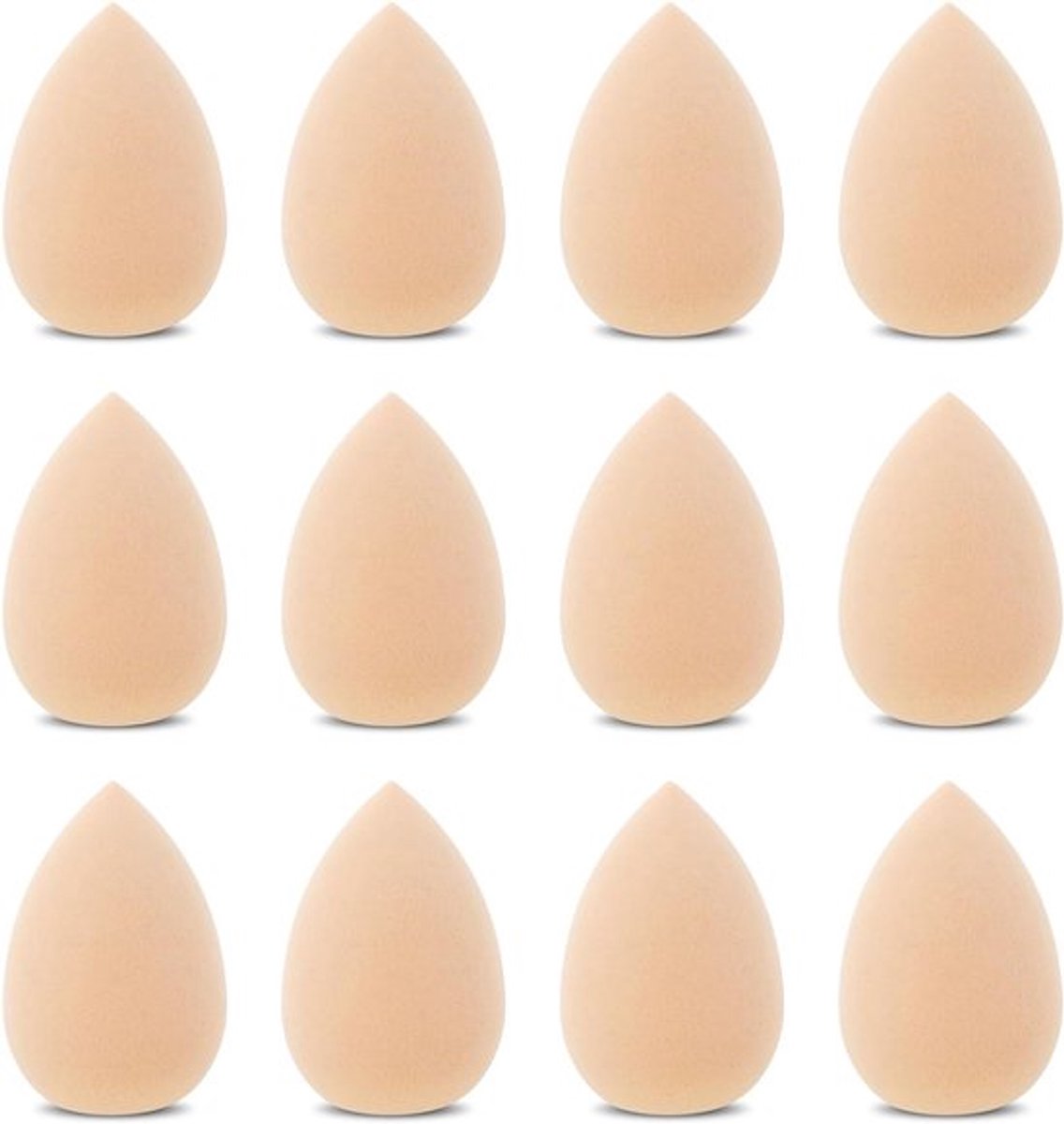 Set van 12 Mini Make-up Sponsjes voor Professionele Onder Oog Make-up, Foundation en Poeder Menging