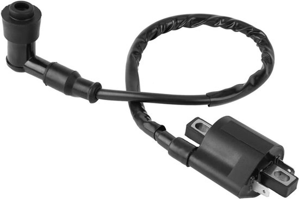 Motor bobinepakket - motorfiets bougie-coilset - 2-polige bobine, geschikt voor CBF125, CBR125, CR125, CR250, zwart model