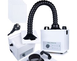 Rosfix Rookafzuiger XL100 ProFilter - 100 W, 200 M³/h - 3-Traps HEPA+Koolstoffilter, Zuigslang 77 cm