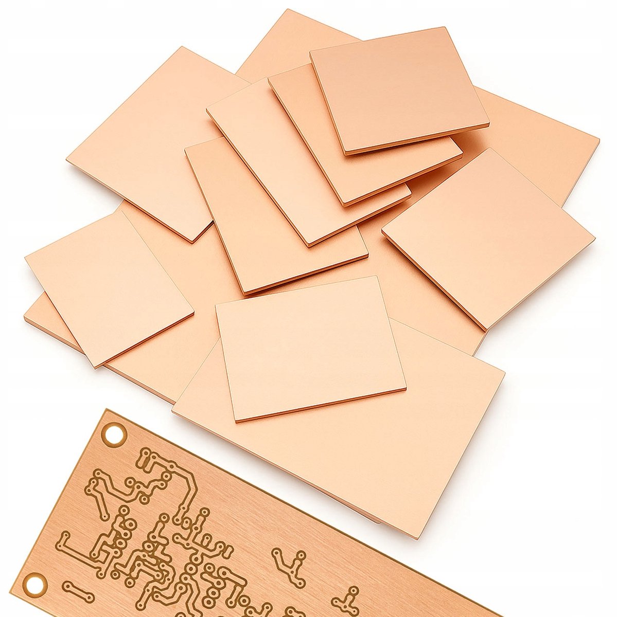 Rosfix PCB Laminaat FR4 - Dubbelzijdig Koperlaminaat - 20x30 cm, 1,5 mm