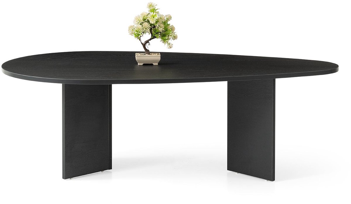 Asir - Salontafel - Wood Zwart - 139,5 x 79,5 x 42 cm