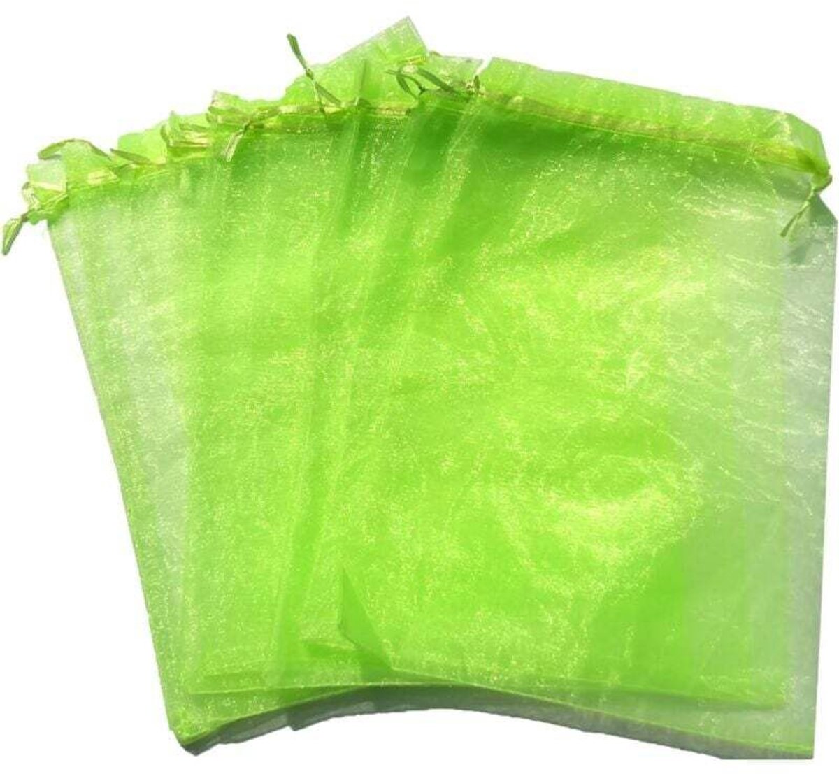 Druivenbeschermingszakjes, 50 stuks per verpakking, ademende organza zakjes geschikt voor trekkoord, 30 cm x 20 cm, geschikt voor het beschermen van druiventrossen tegen wespen en vogels (groene druiven).