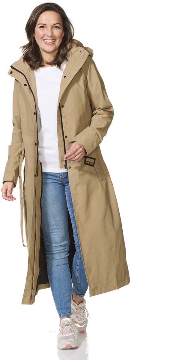 Happy Rainy Days Lange Regenjas Dames Montreal Camel
