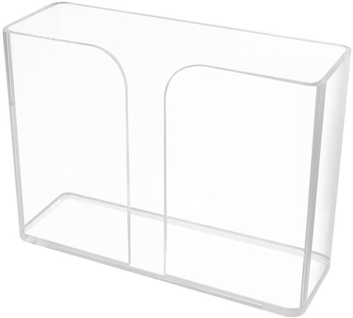 Servethouder - Acryl - Verticale Opening - Papieren Handdoeken - Keuken/Badkamer - Elegant Ontwerp - Transparant - Papierenhanddoekdispenser