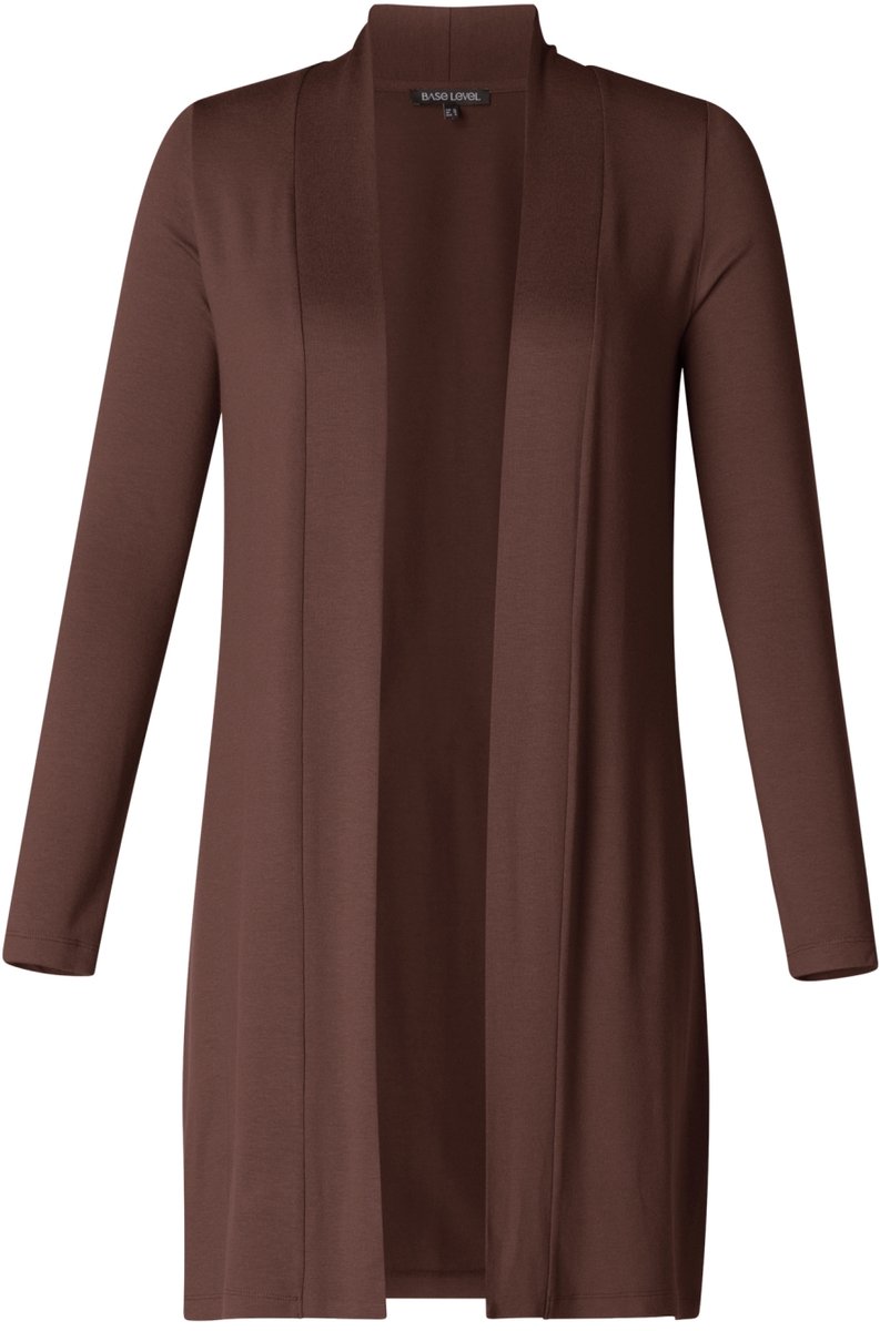 BASE LEVEL Yayla Long Vest - Brown - maat 48