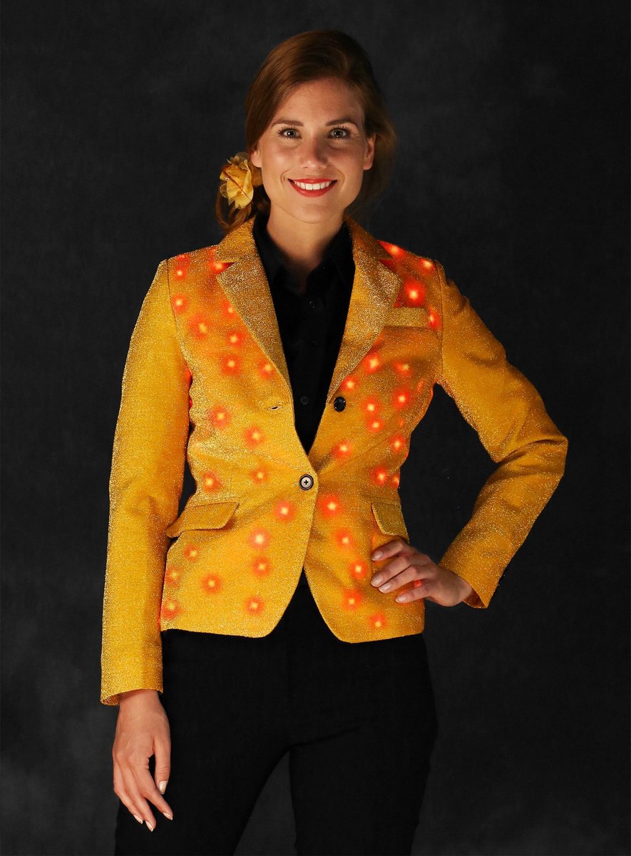 LED Blazer Voor Dames Goud