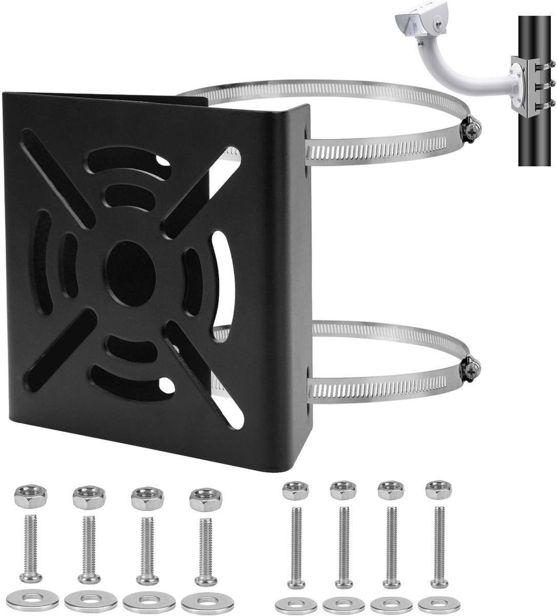 Solidchoice - Universele Verticale Paalmontage voor Beveiligingscamera