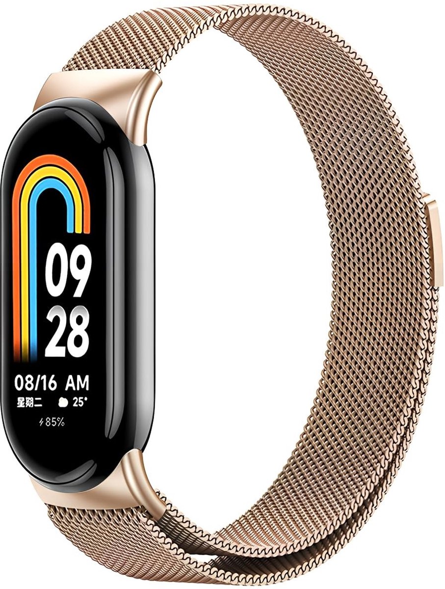 Solidchoice - Vervangende Armband voor Smartwatch Mi Band 8 van Hoogwaardige Metaal
