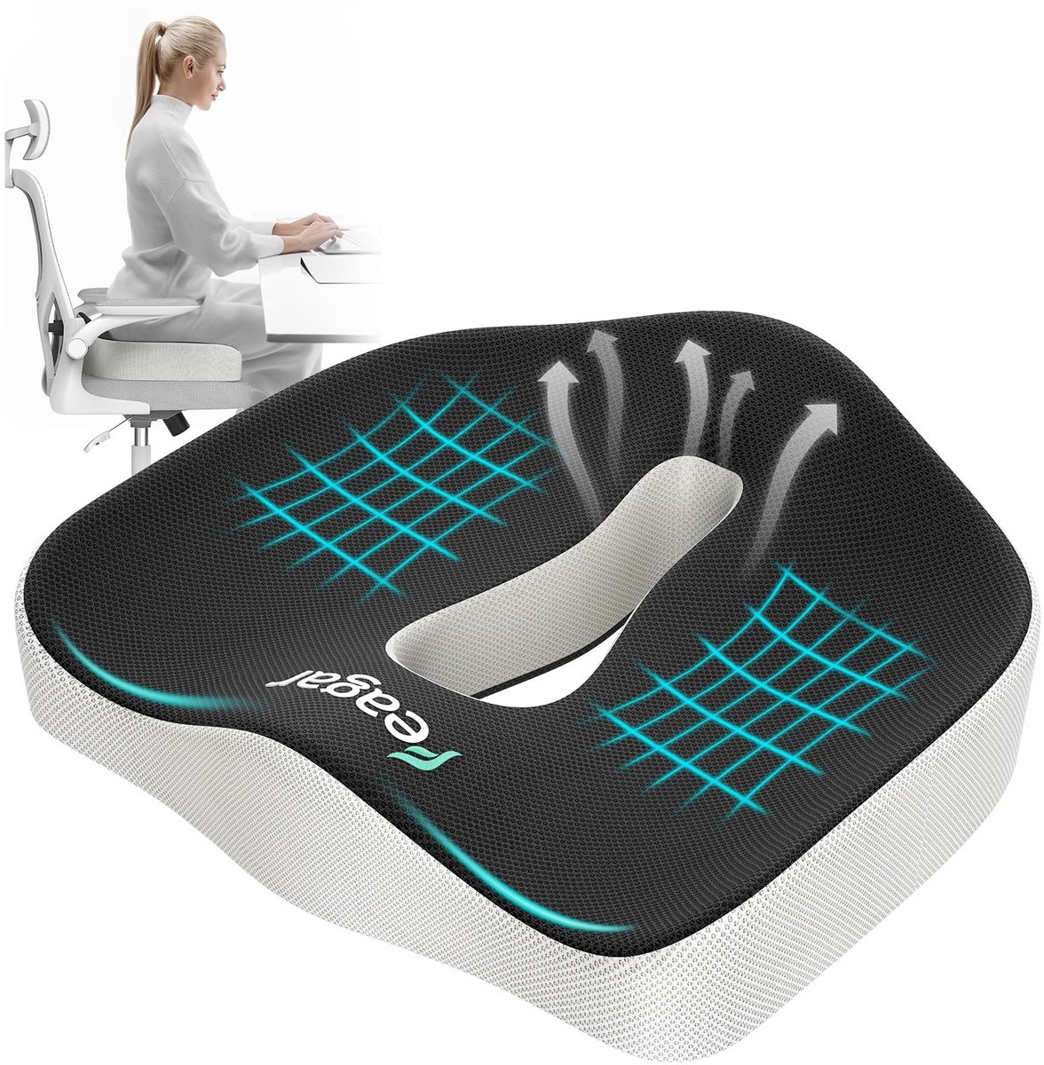Solidchoice - Grote Coccyx Kussen voor Comfort