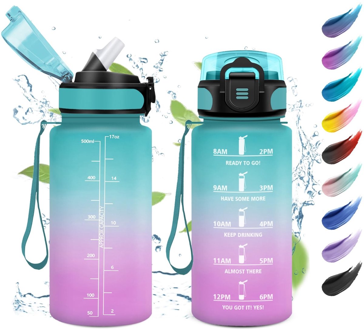 Solidchoice - Kinderdrinkfles 500 ml met Rietje
