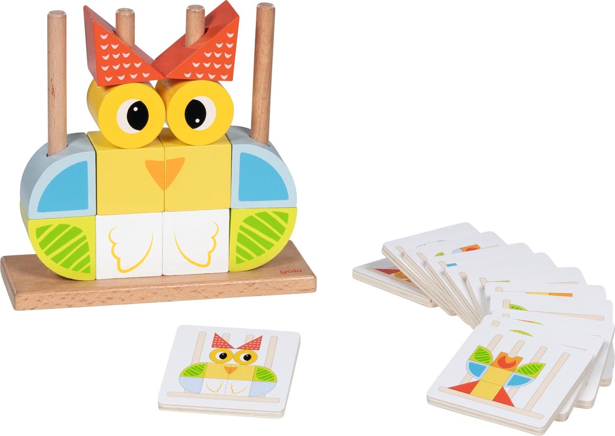 Solidchoice - Steekspel Vario met 12 Sjablonen van Hout voor Creatieve Ontwikkeling