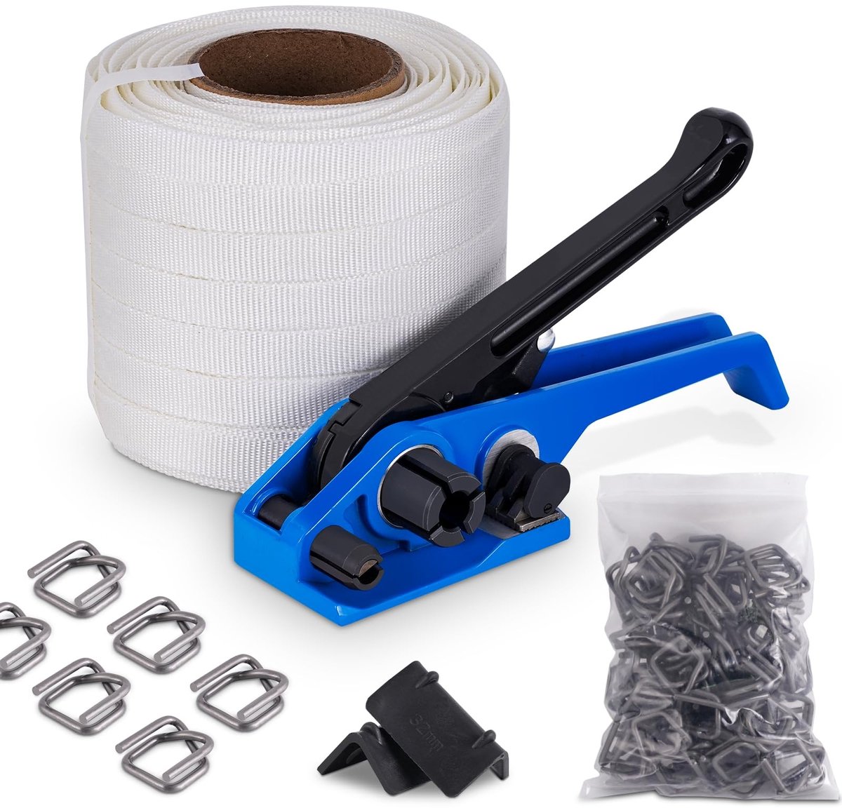 Solidchoice - Textiel Woven Strapping Set voor Palletverpakkingen