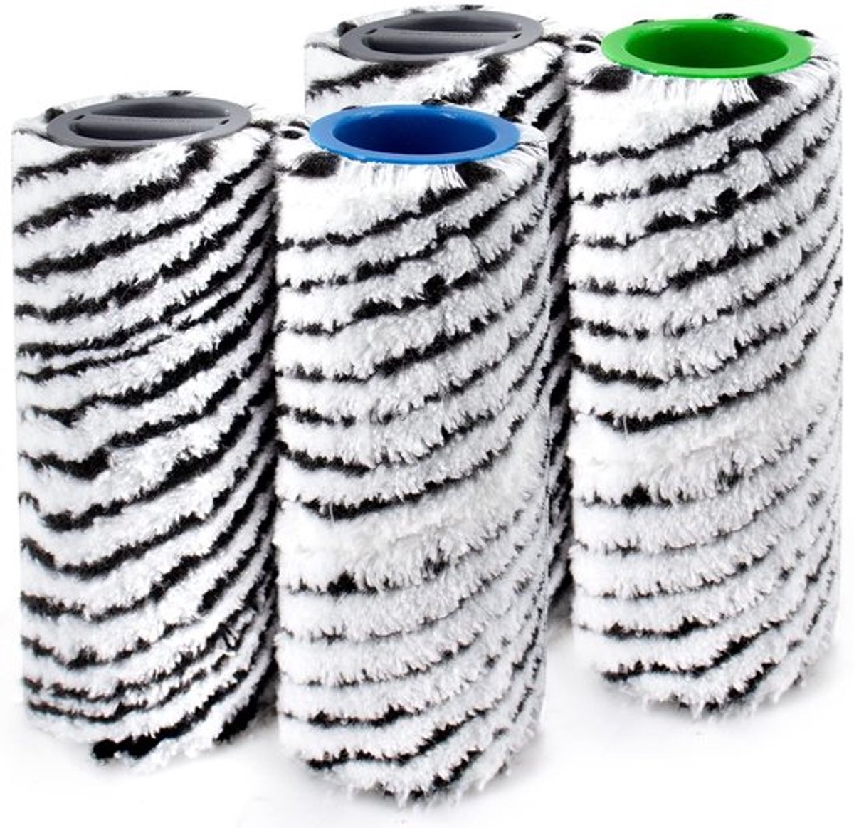 Rollerborstel Hoge Kwaliteit - Vloerborstel Schoonmaak met Steel - Microvezel - Duurzaam - Voor Harde Oppervlakken - Machinewasbaar tot 60 °C