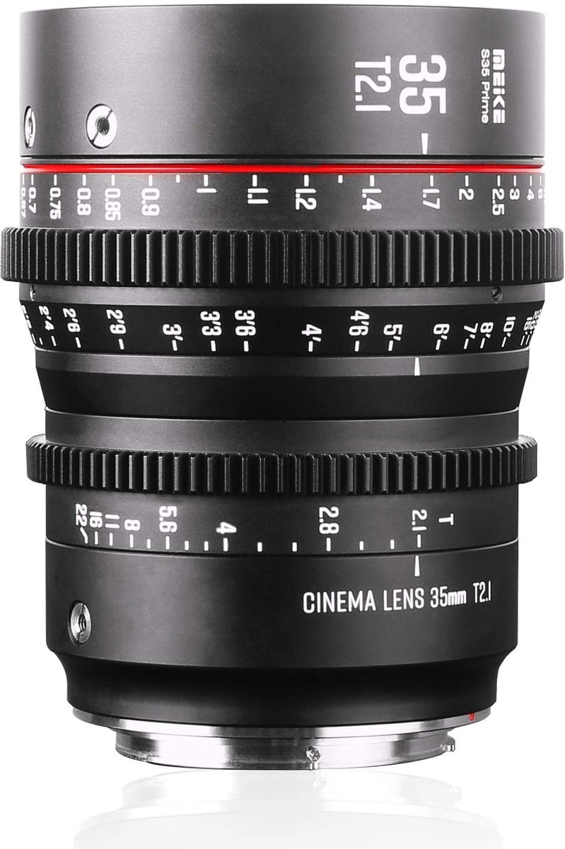 Solidchoice - 35mm T2.1 Wide Angle Cinema Lens voor Canon EF Mount