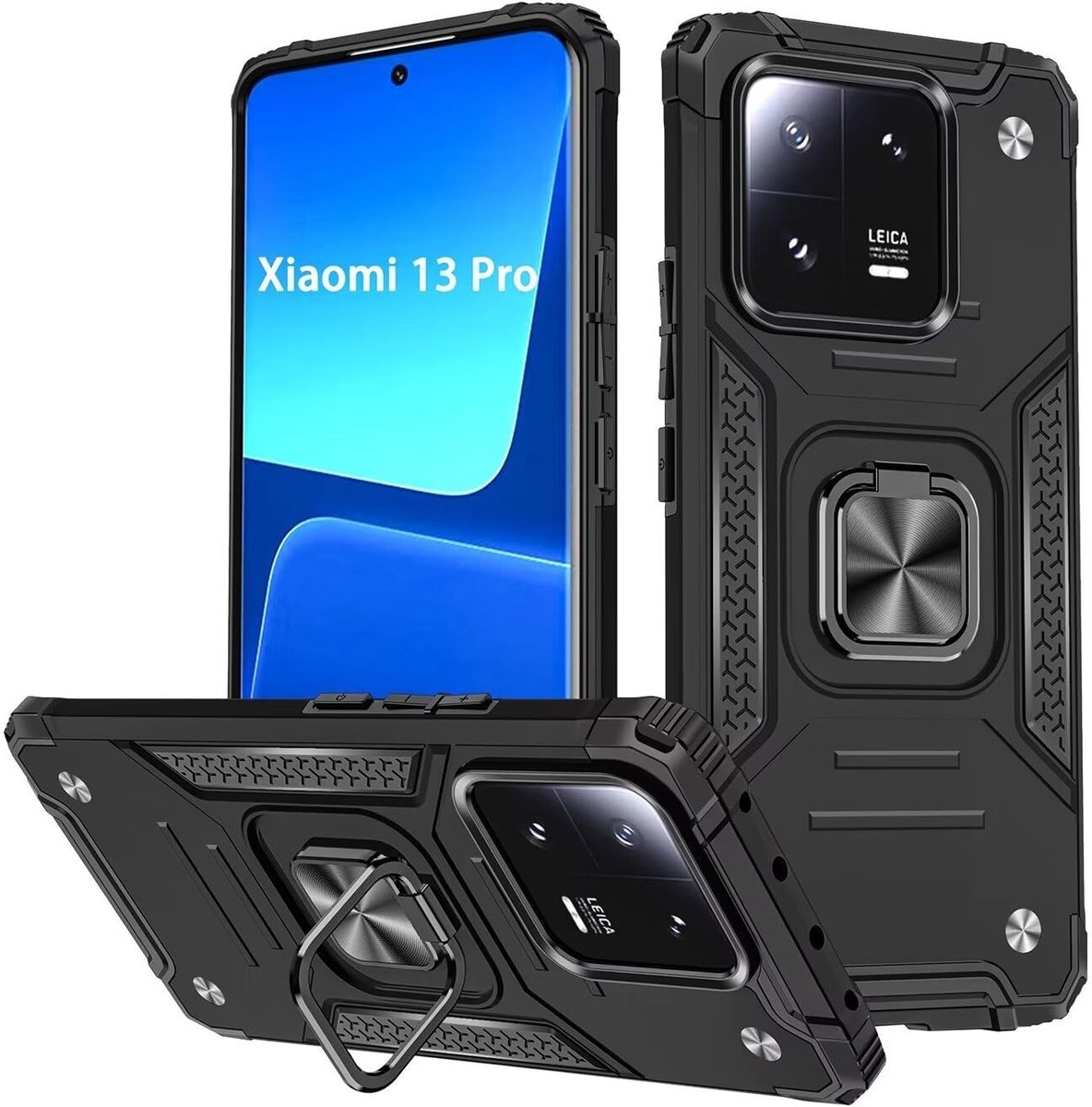 Solidchoice - Case voor Xiaomi 13 Pro met Tempered Glass [2 Pack]