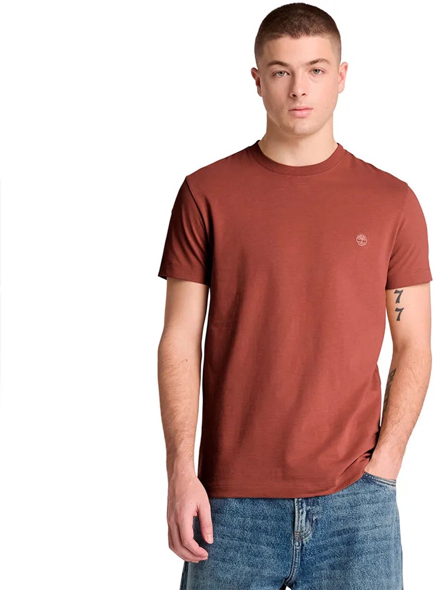Timberland Dunstan River Slim T-shirt Met Korte Mouwen XL Man Brownt