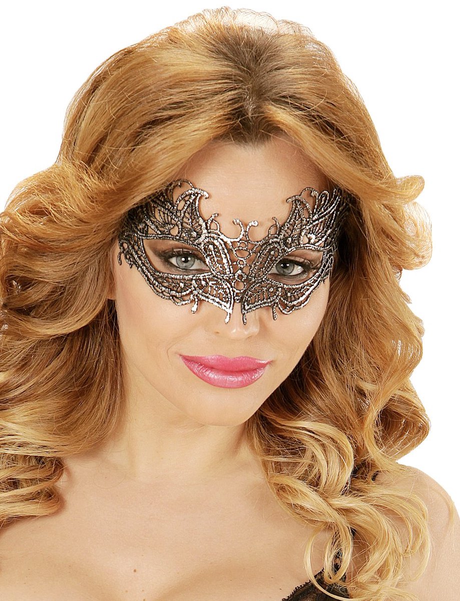 Zilveren antieke oogmaskertjes