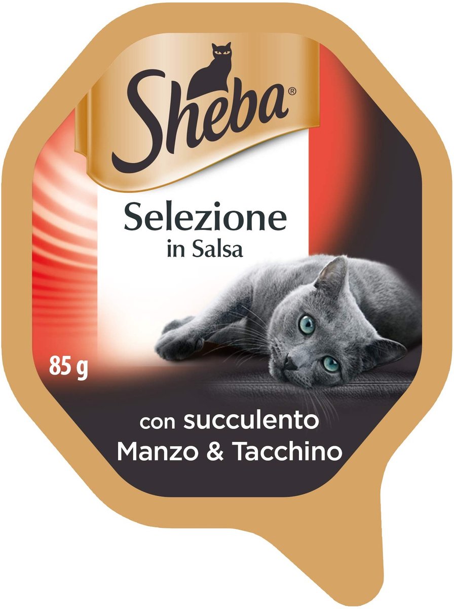 Solidchoice - Selection in Saus, Natvoer voor Katten met Rundvlees en Kalkoen, 22 Bekers van 85 g