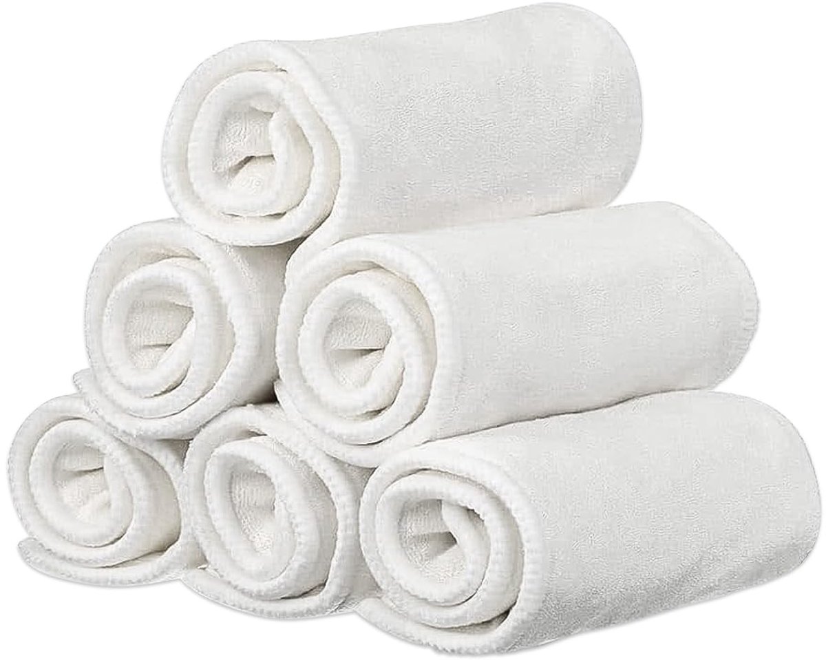 Solidchoice - 6-Pack Bamboe Microvezel Inleggers voor Wasbare Luiers