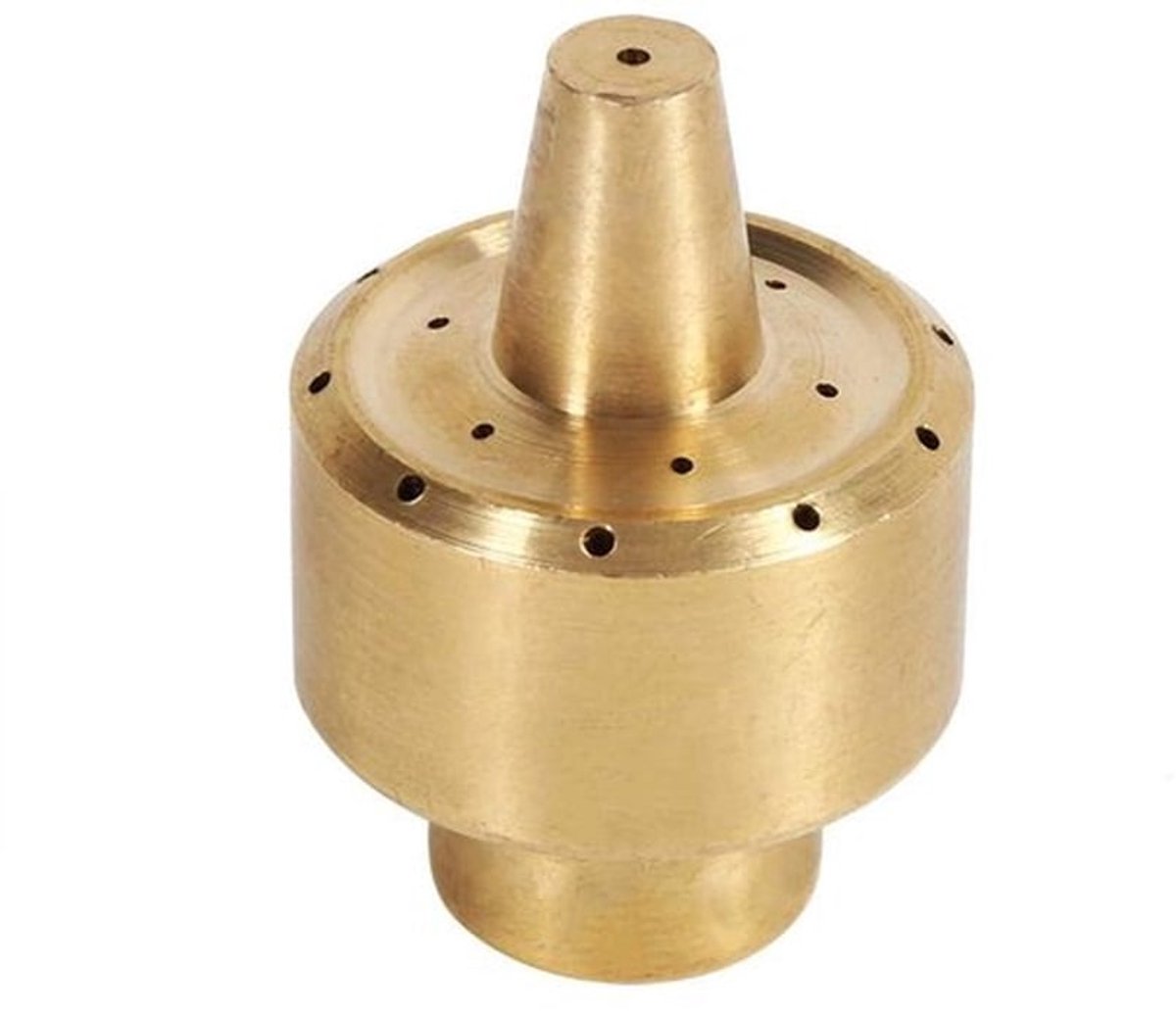 Fonteinmondstuk Messing - Poreuze Sproeikop - Drielaags Spray-effect - Corrosiebestendig - Verbindingsmaten 1/4"/1/2"/3/4" - Duurzaam Materiaal