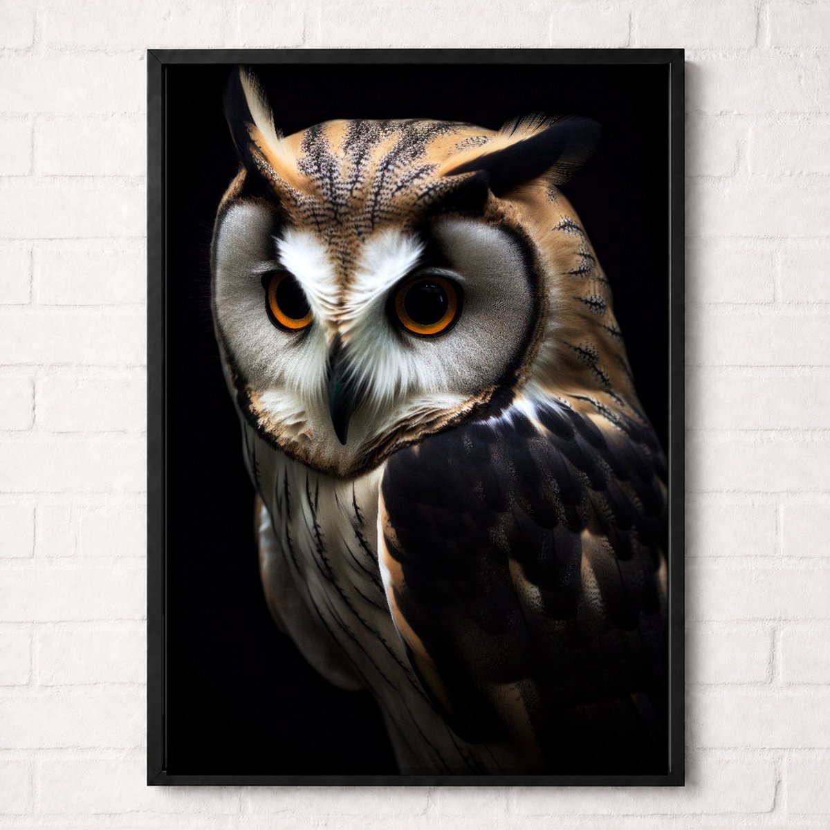 Oehoe Poster - Vogelportretten Collectie - Dieren Posters - A1+ 61 x 91,5 cm