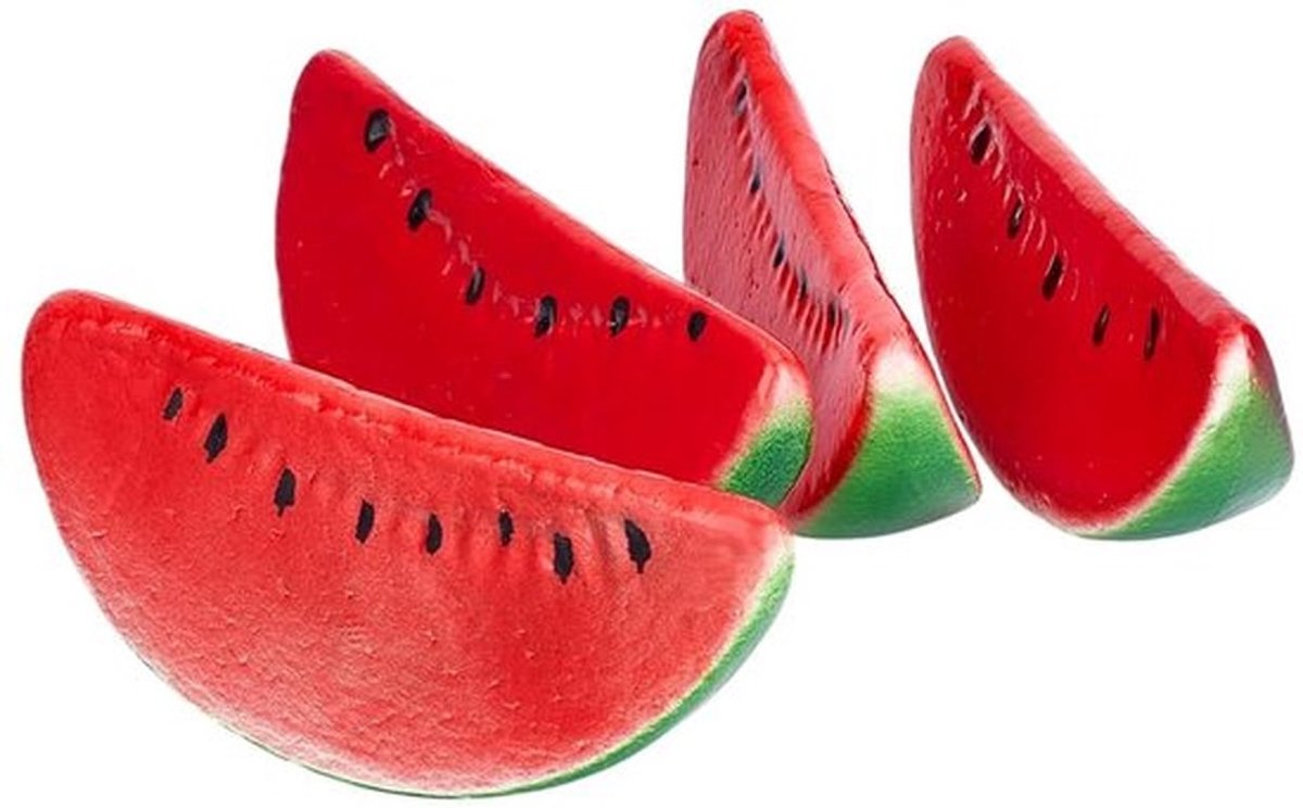 4 Stuks Kunstmatige Watermeloen Decoratie voor Feest en Keuken
