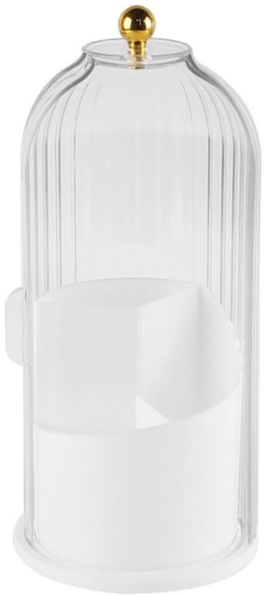 Tandenborstelhouder verborgen - Tandenborstelorganizer met deksel - 360 graden rotatie - Badkamer organizer - 3 sleuven - Afmetingen 27x12,2 cm - Badkamerorganizer