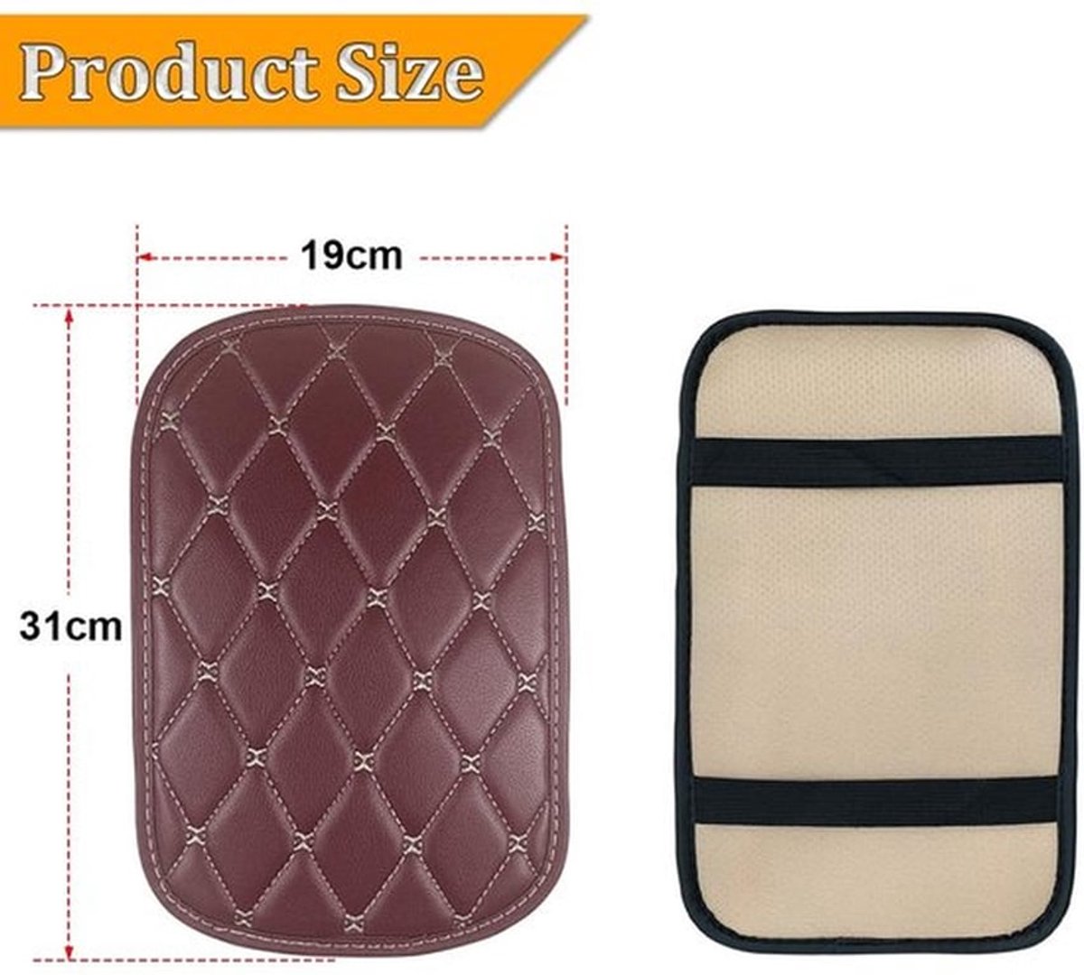 Armleuningkussen Universeel - Zacht - Antislip - Waterdicht - PU-leer - Comfortabele Rijervaring - Armsteun