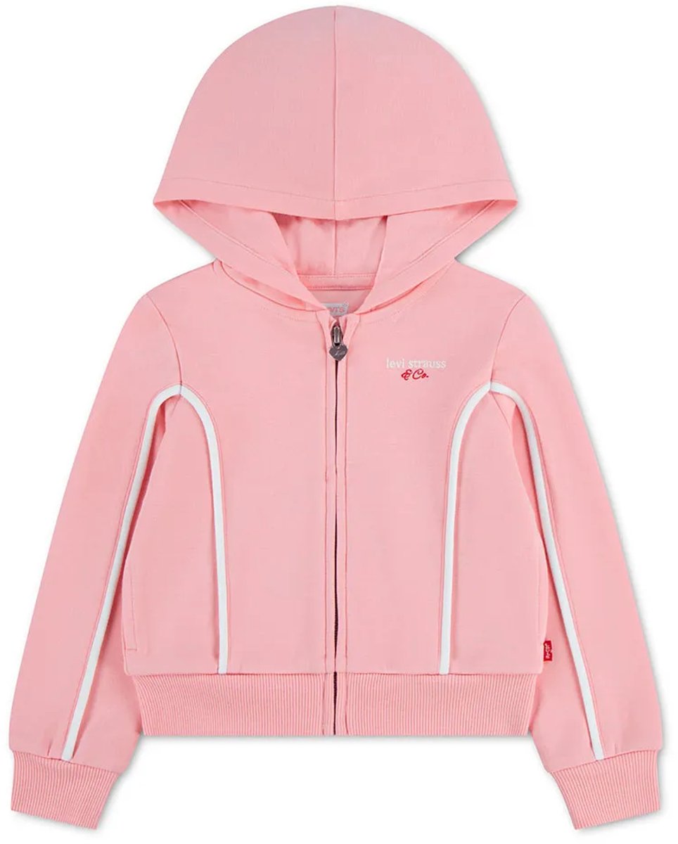 Levi´s ® Kids Meet And Greet Varsity Sweatshirt Met Rits Roze 4 Years Meisje