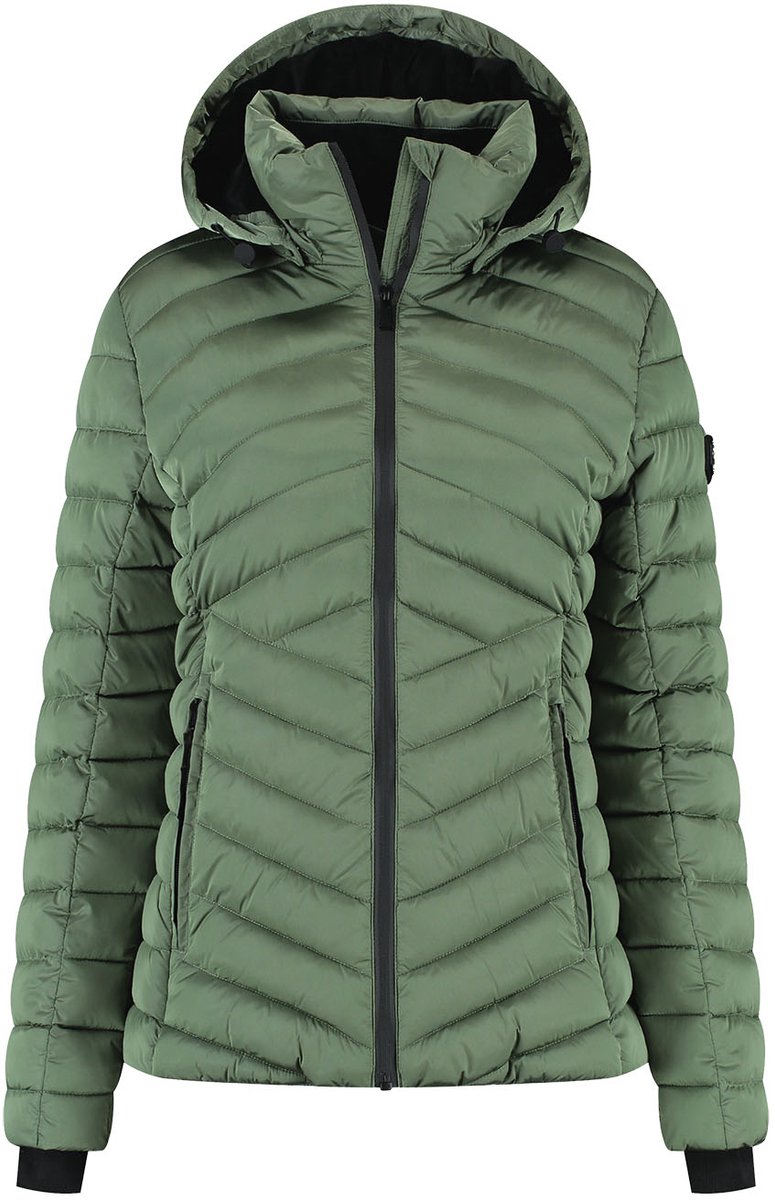 Kjelvik Harmke Dames Outdoorjas Licht Groen