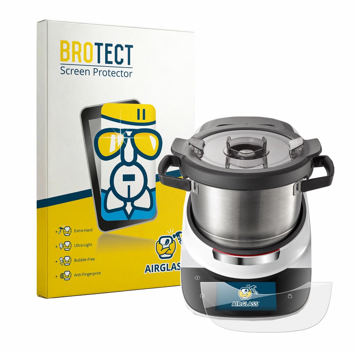 Screenprotector voor Bosch Cookit Beschermglas transparant